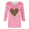 thumbnail image 4 of Vetsdori Valentine Tops for Women Plus Size Summer Blouses 3/4 Sleeve Holiday Cute Graphic,Gifts for Girlfriend Ladies T-Shirts Fashion, 4 of 5