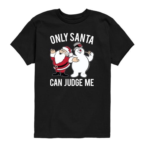 Frosty the Snowman - Only Santa Can Judge Me - Toddler Boys Short Sleeve Graphic T-Shirt
