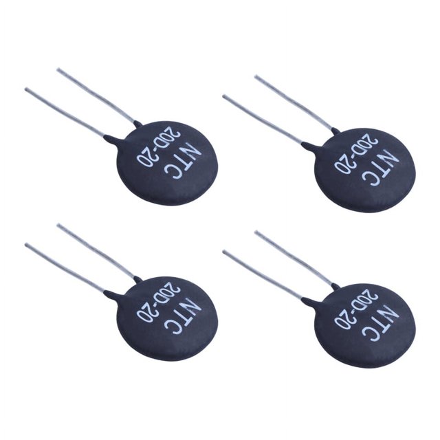 Termistor 4X 20D-20 para limitar la corriente de entrada del balasto de fuente de alimentación CFL, negro
