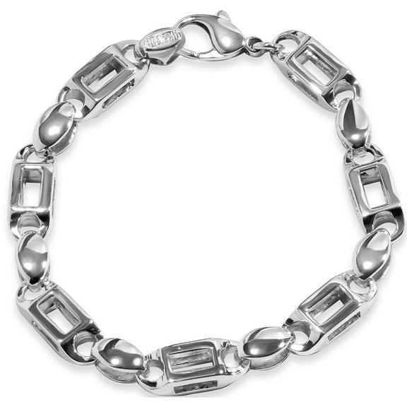 Pompeii Men's Link 14k Gold (54gram) or Platinum (86gram) 6.5-8mm Bracelet 8.5" (,)