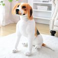 thumbnail image 3 of Huge Standing Giraffe Dog Cat Horse Sika Deer Tiger Toys Cute Animal Soft Simulation Doll Birthday Gift Kids Toy Bedroom Decor, 3 of 5
