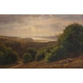 thumbnail image 3 of Godtfred Rump 18x13 Black Modern Framed Museum Art Print Titled - View from Vesterskov by Mariager; in the Background Fjord (1869), 3 of 5