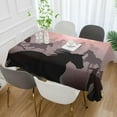 thumbnail image 5 of Running Horse Rectangle Tablecloth Waterproof Polyester Table Clothative Stain Resistant & Wrinkle Resistant Washable Table Cover for Dining Table/Party/Camping 60x90 Inch Decor Gift, 5 of 7