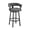 Gray and Black, variant on Armen Living Lorin30" Black Faux Leather and Brushed Stainless Steel Swivel Bar Stool