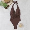 thumbnail image 1 of Traje de baño de 2 piezas para mujer, trajes de baño para mujer, bikinis de cintura alta con cordón ajustable, traje de baño de una pieza fruncido para mujer, 1 of 6