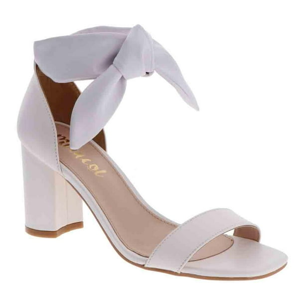 Zapatilla Tacón Bajo Grueso MAMA LOLA Blanco 25
