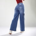 thumbnail image 3 of Jeans Wide Leg Tiro Medio Azul Medio Sb4595 Mujer, 3 of 7
