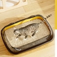 thumbnail image 6 of JoyMoreToys Large Cat Litter Box with Anti Scatter Transparent Sided Cover, 14.2 x 11 x 5.3 Inch, Open high Edge cat Litter Box, Easy to Clean, for Small Medium Pets, 6 of 6