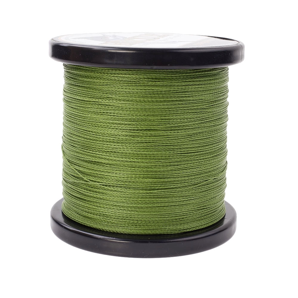 HERCULES Super Strong 500M 547 Yards Braided Fishing Line 90 LB Test for Saltwater Freshwater PE Braid Fish Lines 4 Strands - Army Green, 90LB (40.8KG), 0.50MM