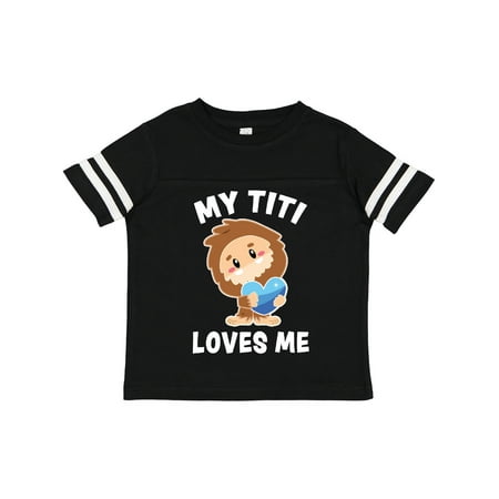 

Inktastic Cute Bigfoot My Titi Loves Me Gift Toddler Boy Girl T-Shirt