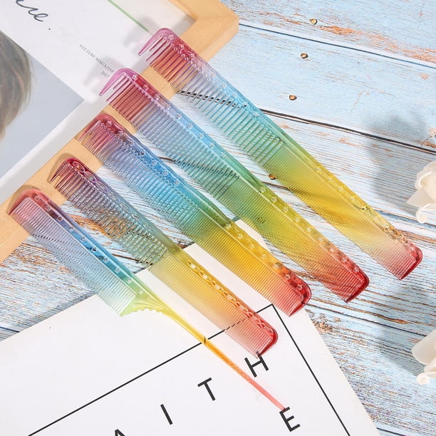 Peines para cortar el cabello, 5 piezas, peines profesionales para peluquería, peine de cola de rata, tecnología avanzada