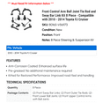 thumbnail image 2 of Front Control Arm Ball Joint Tie Rod and Sway Bar Link Kit 8 Piece - Compatible with 2010 - 2014 Toyota FJ Cruiser 2011 2012 2013, 2 of 2