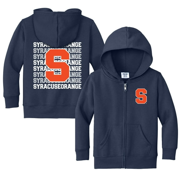 Toddler Chad & Jake Navy Syracuse Orange Retro Full-Zip Hoodie