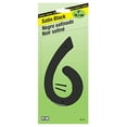 thumbnail image 2 of Hy-Ko Reflective Plastic Number 6 - Black, 6 In., 2 of 2