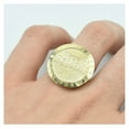 thumbnail image 3 of Diamond-Cut Large "Pray For Us" Last Supper Men’s Adult Ring 10K Yellow Gold, 7.37 Gr - GOLDUM NYC, 3 of 4