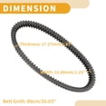 thumbnail image 4 of Cinturón de transmisión Unique Bargains No.59C176410000 V-Belt de motocicleta para Yamaha XP500 XP530 T-MAX500 T-MAX530 2012-2016, 4 of 7