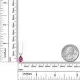 thumbnail image 6 of Gem Stone King 14K White Gold Pure Pink Mystic Topaz Pendant Necklace for Women | 1.60 Cttw | Gemstone November Birthstone | Pear Shape 9X6MM | With 18 inch Chain, 6 of 6