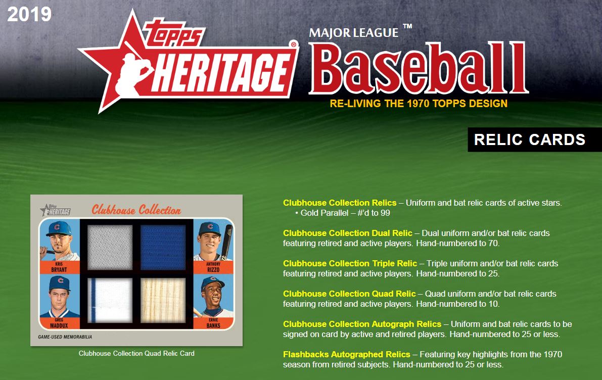 2019 Topps Heritage Mega Box- MLB Baseball Trading Cards- Find Autographs, Rookies | Exclusive Chrome Parallel Pack Included - image 2 of 3