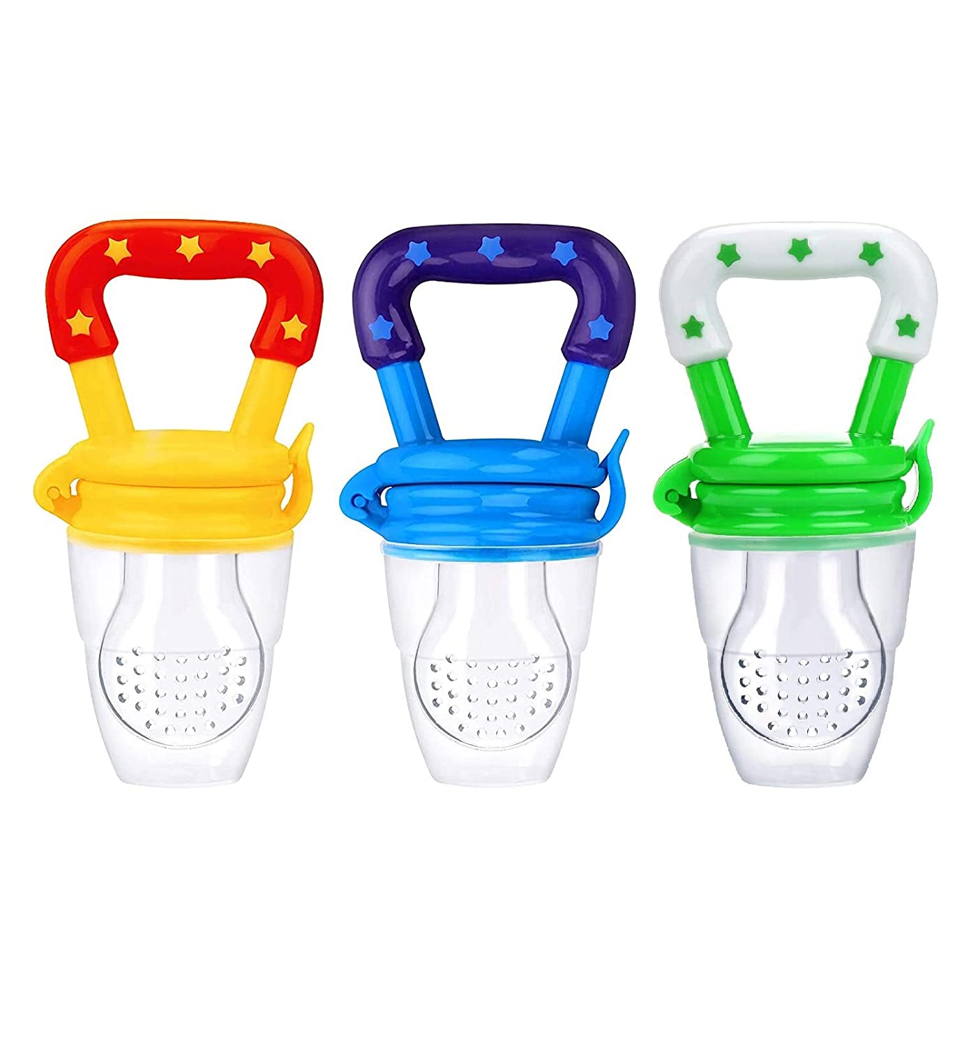 Hippie Hype Baby Pacifier Food and Fruit Feeder, Silicone Teether