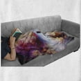 thumbnail image 6 of Psychedelic Soft Flannel Fleece Throw Blanket, Digital Overlapping Psychedelic Themed Back with Hot Effects Image Print, Cozy Plush for Indoor and Outdoor Use, 70" x 90", Multicolor, by Ambesonne, 6 of 6