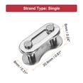 thumbnail image 2 of Uxcell Bicycle Missing Link Half-Link Reusable Steel Bike Chain Link Silver, 2 of 7
