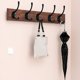 thumbnail image 4 of Paquete de 12 ganchos negros para abrigos, ganchos dobles Retro montados en la pared, ganchos negros utilitarios para abrigos, bufandas, bolsos, toallas, llaves, gorras, tazas y sombreros, 4 of 5