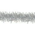 thumbnail image 4 of Northlight Pre-lit Metallic Artificial Christmas Tinsel Garland - 9' x 12" - Silver - Clear Lights, 4 of 9