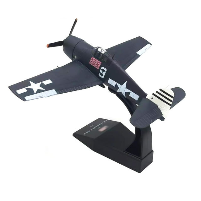 1:72 Alloy WWII U.S. F6F Hellcat Shipboard Fighter Aircraft Model Aircraft Model Simulation Aviation Science Exhibition Model