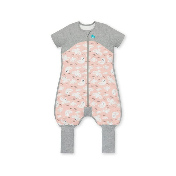 Love to Dream Organic Toddler Wearable Blanket wFooties (24-36 Mo), Super Soft Sleeping Sack, 10TOg Dusty Pink