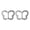 D, variant on 1 Pair Alloy T-shirt Clips Clothes Buckles Top Rings Flower Butterfly Shape Anti-slip Anti-rust Faux Pearl Decor T-shirt Knot Fasteners