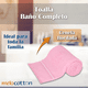 thumbnail image 3 of Toalla Baño Completo colores varios, 150x80cm - 620gr Suave Y Absorbente- Cenefa Bordada - AZUL 4, 3 of 5