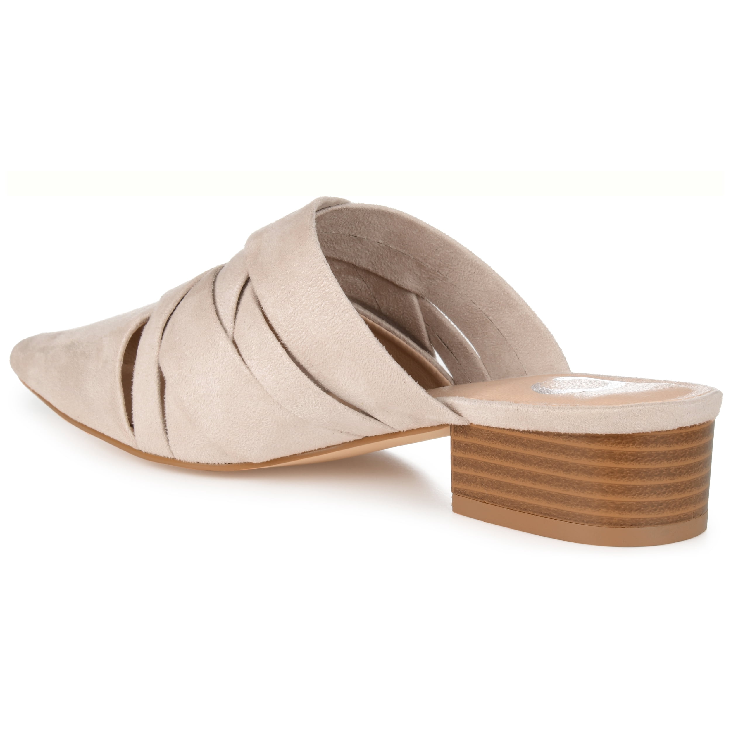 Journee Womens Kalida Slip On Pointed Toe Mules Flats