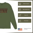 thumbnail image 6 of This Team Makes Me Drink Long Sleeve T-shirt Cleveland Football Fan Tailgating, 6 of 7