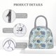 thumbnail image 4 of Balery Algae Corals and Seashells Bolsa de Almuerzo para Mujeres, Caja de Almuerzo, Bolsa de Almuerzo Pequeña Impermeable, Tote de Almuerzo Reutilizable con Gran Capacidad, 4 of 6