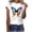 White, variant on Homenesgenics Womens Tops Plus Size 4x 5x Short-Sleeve Printed Round-Neck Summer T-Shirts Casual Tee White S