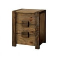 thumbnail image 4 of FOA Elbert 4pc Natural Wood Low Bedroom Set-Queen+Nightstand+Dresser+Mirror, 4 of 6