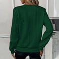 thumbnail image 3 of qucoqpe Women's Long Sleeve V Neck Quarter Zip Pullover Sweater Tops with Pockets 2025 Fall Winter Outfits, 3 of 5