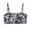 01-Black812, variant on Square Neck Swim Bra for Women Tropical Summer Pool Bikini Bustiers