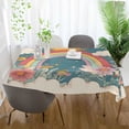 thumbnail image 3 of Yayeee Tablecloths 54" x 54" Rectangle Wrinkle Resistant Party Table Cover, Blue Rainbow, 3 of 8