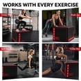 thumbnail image 6 of BalanceFrom 3-in-1 Plyometric Jump Box, Non-Slip Surface Adjustable Workout Equipment, Red, 6 of 6