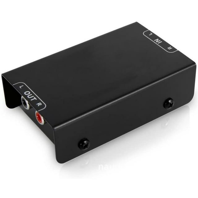 Preamplificador de tocadiscos Phono - Mini preamplificador de fonógrafo estéreo de audio electrónico con entrada RCA, salida RCA y funcionamiento con bajo nivel de ruido.