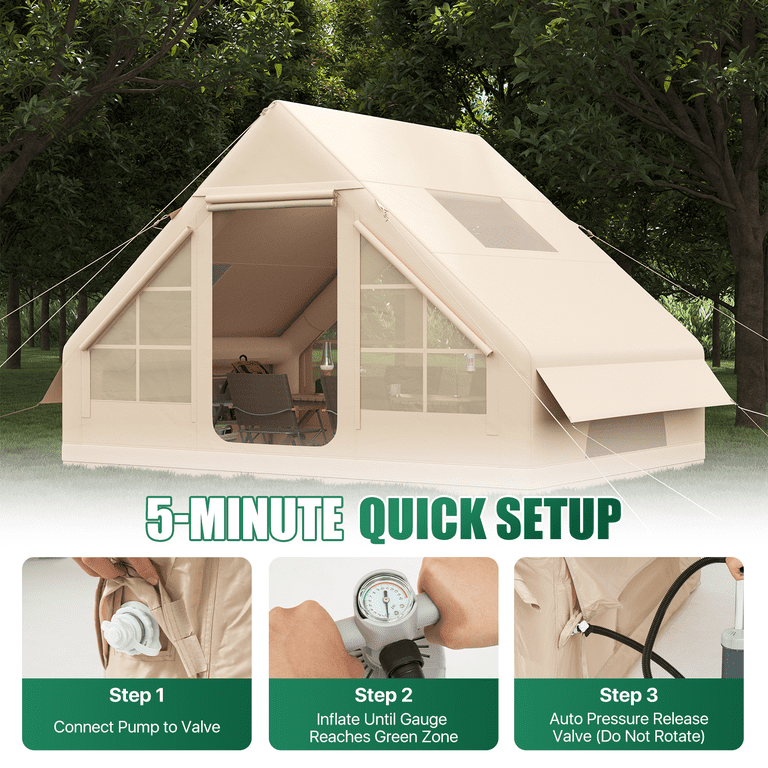 Clouddwell 4-8 Person Inflatable Tents for Camping, Instant Setup