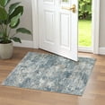 thumbnail image 3 of UERMEI 2'x3' Small Area Rugs for Entryway, Machine Washable Ultra-Thin Soft Rug, Non Slip Indoor Door Mats, Throw Rug for Bedroom Hallway, Laundry Room Carpets, Blue/Brown, 3 of 7