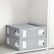 thumbnail image 3 of Caja De Almacenamiento Juego de 1 caja de almacenamiento de sábanas grises para ropa, hogar, dormitorio, armario y organización. JASKFLY, 3 of 8