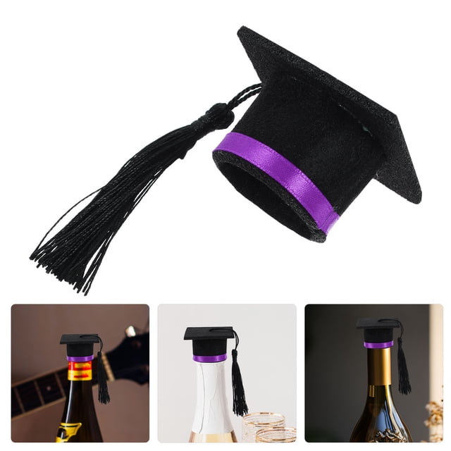 FUEENIRVA 4Ud Adorno Morado Gorro Graduación Para Tapar En Reuniones Y Eventos