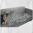 thumbnail image 6 of Abstract Soft Flannel Fleece Blanket, Curved Spiral Branch Lines Monochrome Curved Bands Shabby Form Simplistic Picture, Cozy Plush for Indoor and Outdoor Use, 60" x 80", Black White, by Ambesonne, 6 of 6