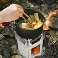 thumbnail image 5 of SPOORYYO Portable Stainless Steel Folding Firewood Stove for Outdoor Camping and Hiking - Lightweight, Compact, and High Thermal Efficiency, 5 of 8