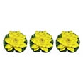 thumbnail image 4 of Inteprter EVA Artificial Lotus Color sólido Reemplazo decorativo Simulación vívida Jardín al aire libre Estanque Piscina Flor falsa Amarillo Type1 NO1, 4 of 6