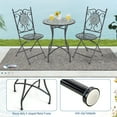 thumbnail image 6 of Laijoy 24 Inch Patio Bistro Table w/ Ceramic Tile Tabletop Heavy-Duty Metal Structure, 6 of 7