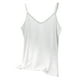 thumbnail image 2 of Camisola de manga corta para mujer, de color liso, con cuello en V, para exteriores, ropa interior básica, para decoración del hogar, pijama sin mangas de algodón., 2 of 5